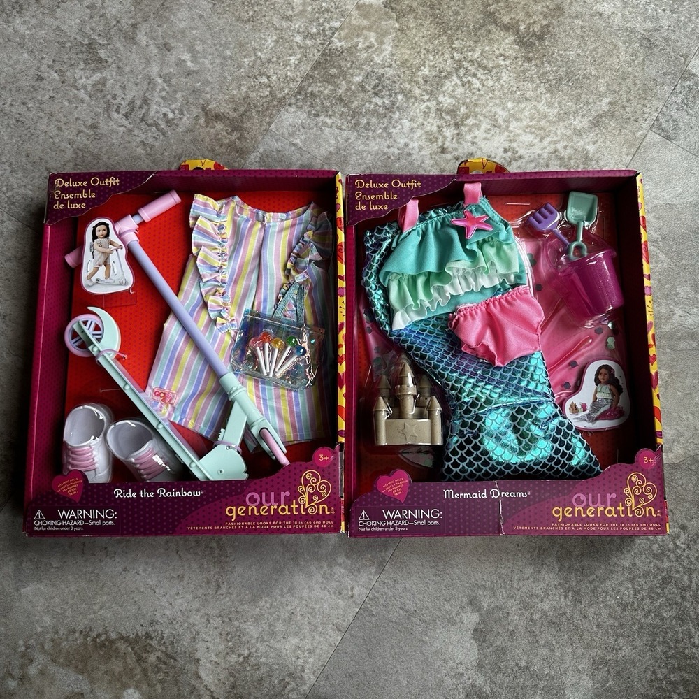 Our Generation Mermaid Dreams Ride The Rainbow New Outfits